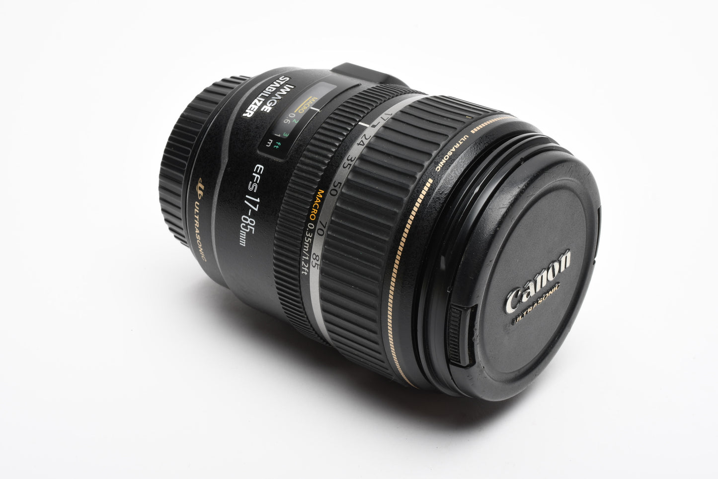 Canon EFS 17-85mm f4-5.6 IS USM zoom lens, caps, good & clean