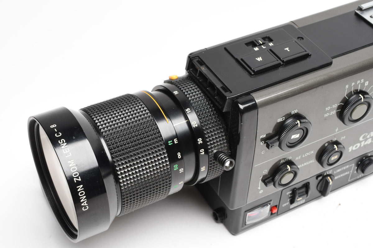 Canon 1014 XL-S Super 8 8mm Film Movie Camera 6.5-65mm F/1.4, Parts or Repair