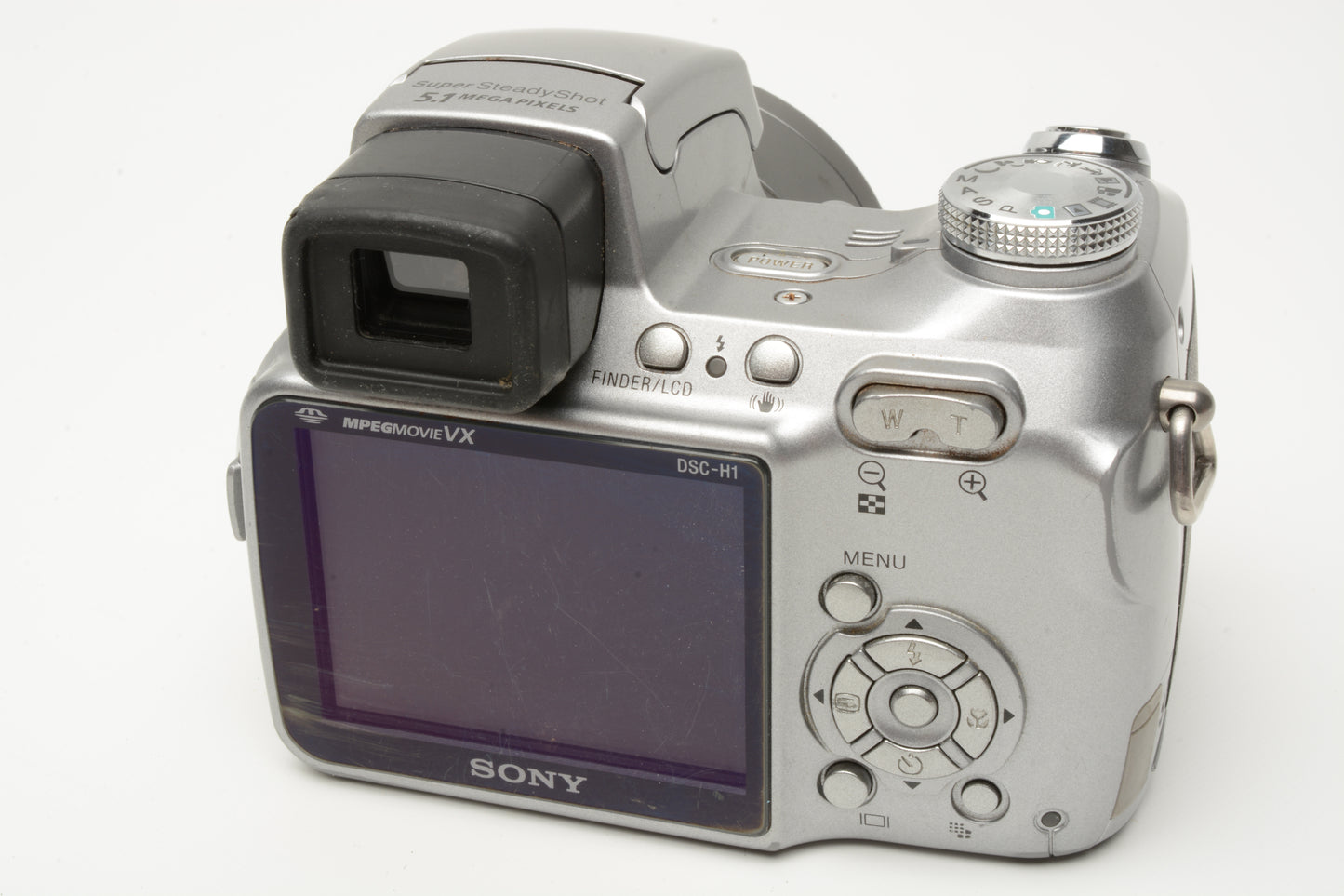 Sony DSC-H1 5.1MP Digital Point&Shoot camera, stick, cap, tested