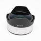 Sony VCL-ECF1 .62X Fisheye Converter w/Caps and case, Mint, Boxed