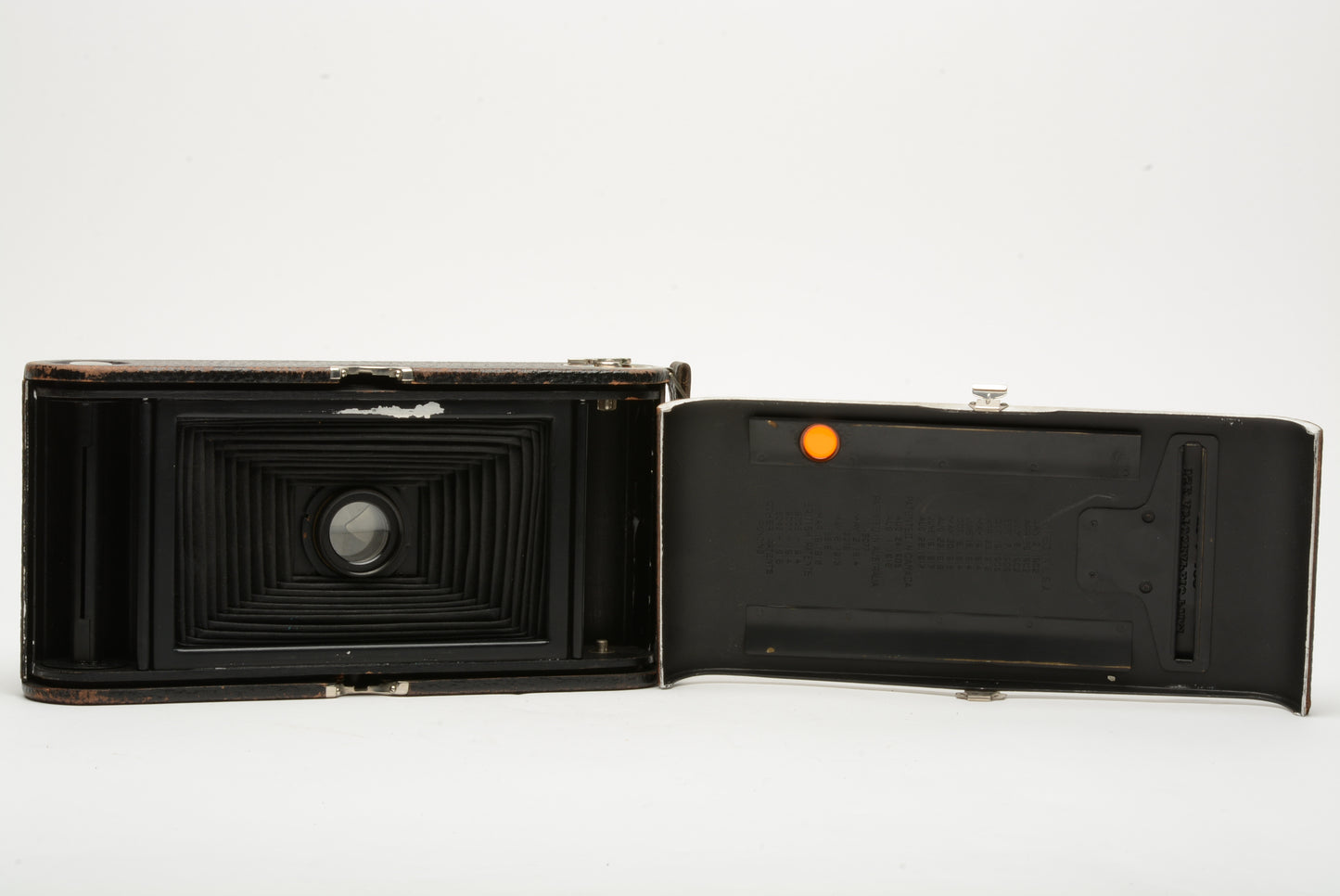 Kodak Autographic 3A folding bellows camera w/Leather case, very nice!