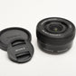 Sony 16-50mm f3.5-5.6 E-Mount OSS zoom w/Caps (Black) Clean