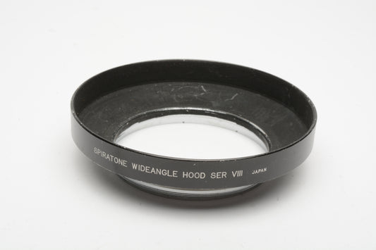Spiratone Series VIII 8 Wide Angle Metal Lens Hood, Nice & clean
