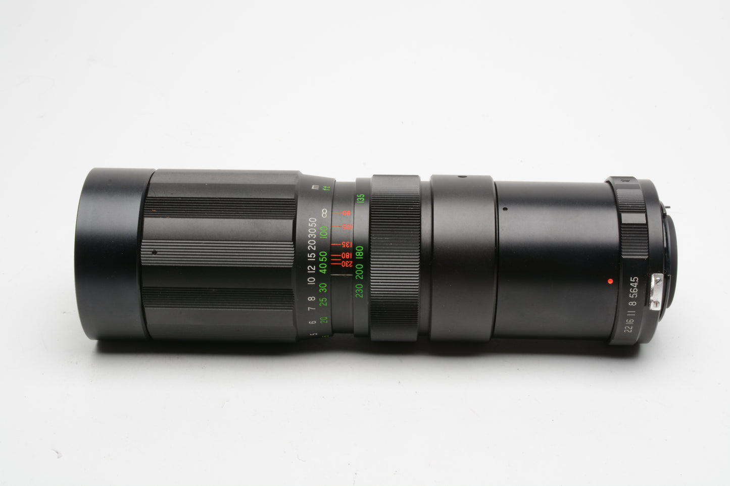Soligor 90-230mm f4.5 Nikon F mount 2-touch zoom lens, clean, w/Caps + Case