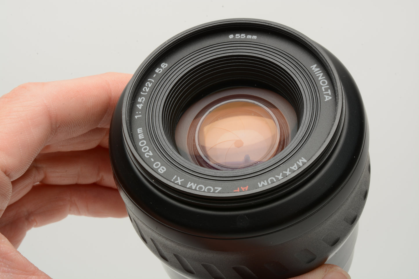 Minolta Maxxum AF 80-200mm f4.5-5.6 Xi Zoom, Hood, UV, Mint-