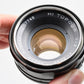 Topcon Hi Topcor 50mm f2 Lens Tokyo Kogaku w/Caps + Fitted case