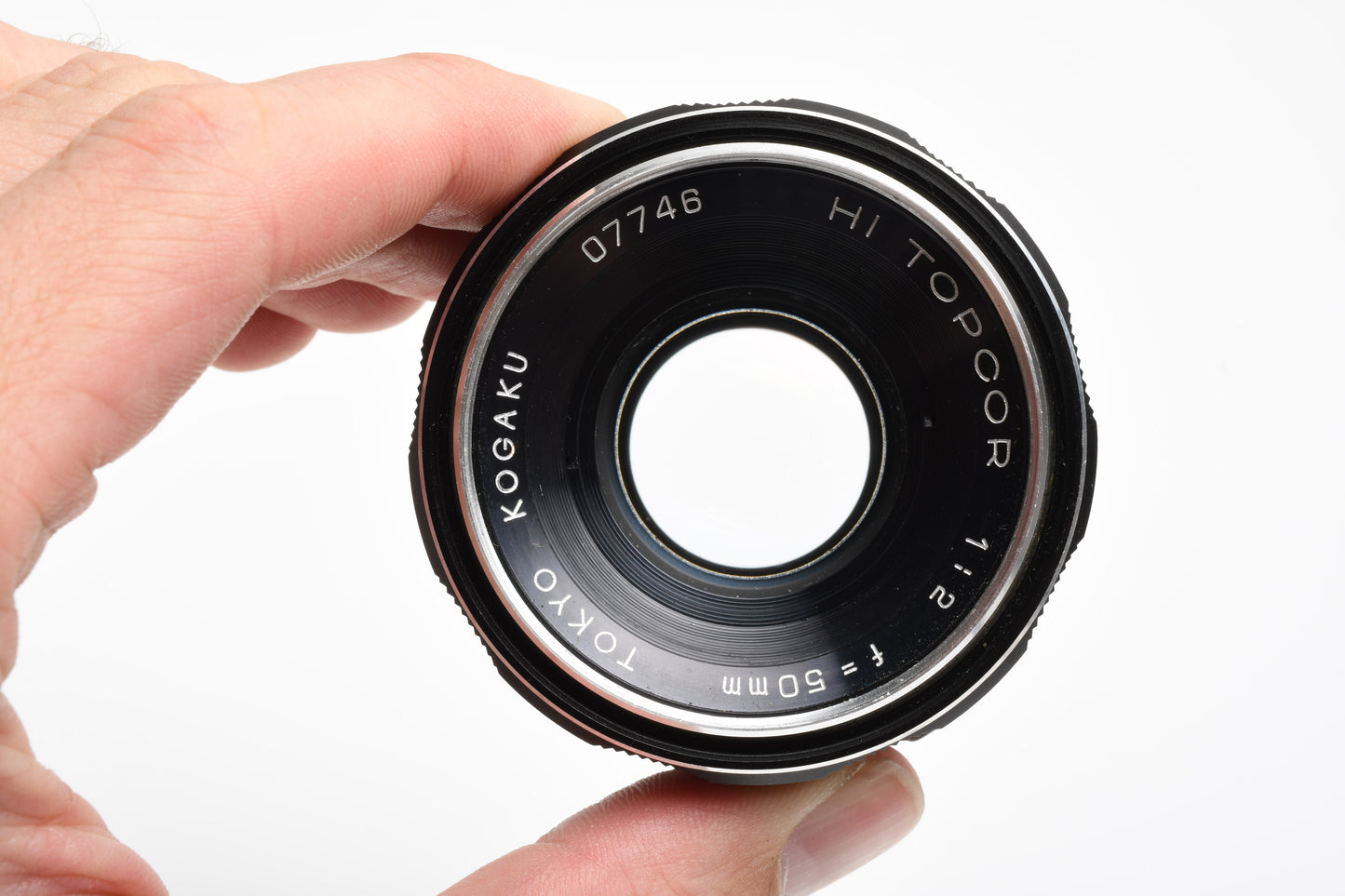 Topcon Hi Topcor 50mm f2 Lens Tokyo Kogaku w/Caps + Fitted case