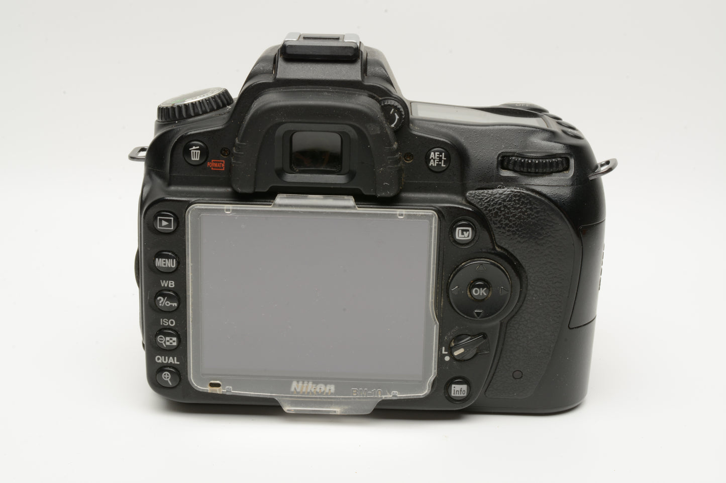 Nikon D90 DSLR body, 2X batts, charger, LCD cover, 29K Acts, works great