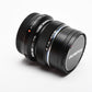 Olympus M.Zuiko Digital ED 12mm F2 (Black), Mint- + UV