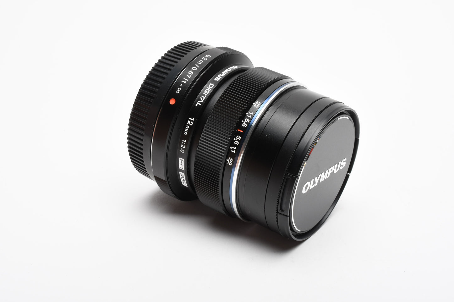 Olympus M.Zuiko Digital ED 12mm F2 (Black), Mint- + UV