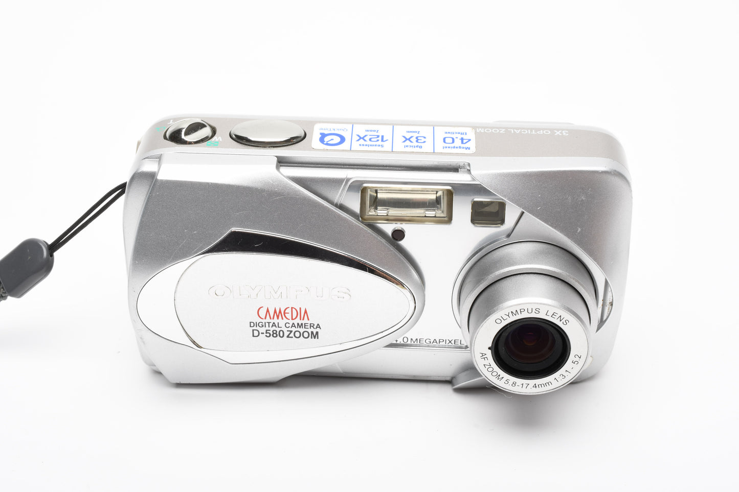 Olympus Camedia D-580 4MP Digital Point&Shoot camera +128MB card, Tested, Great!