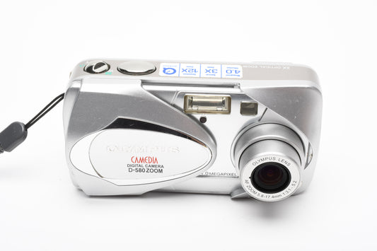 Olympus Camedia D-580 4MP Digital Point&Shoot camera +128MB card, Tested, Great!