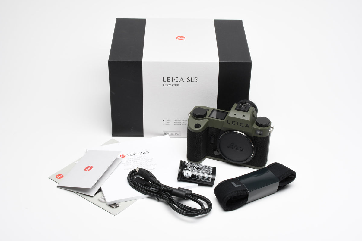 Leica SL3 Reporter Mirrorless Camera Mint, w/Leica USA Warranty, Complete