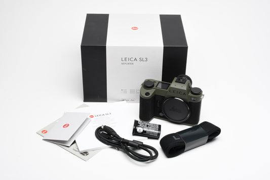 Leica SL3 Reporter Mirrorless Camera Mint, w/Leica USA Warranty, Complete