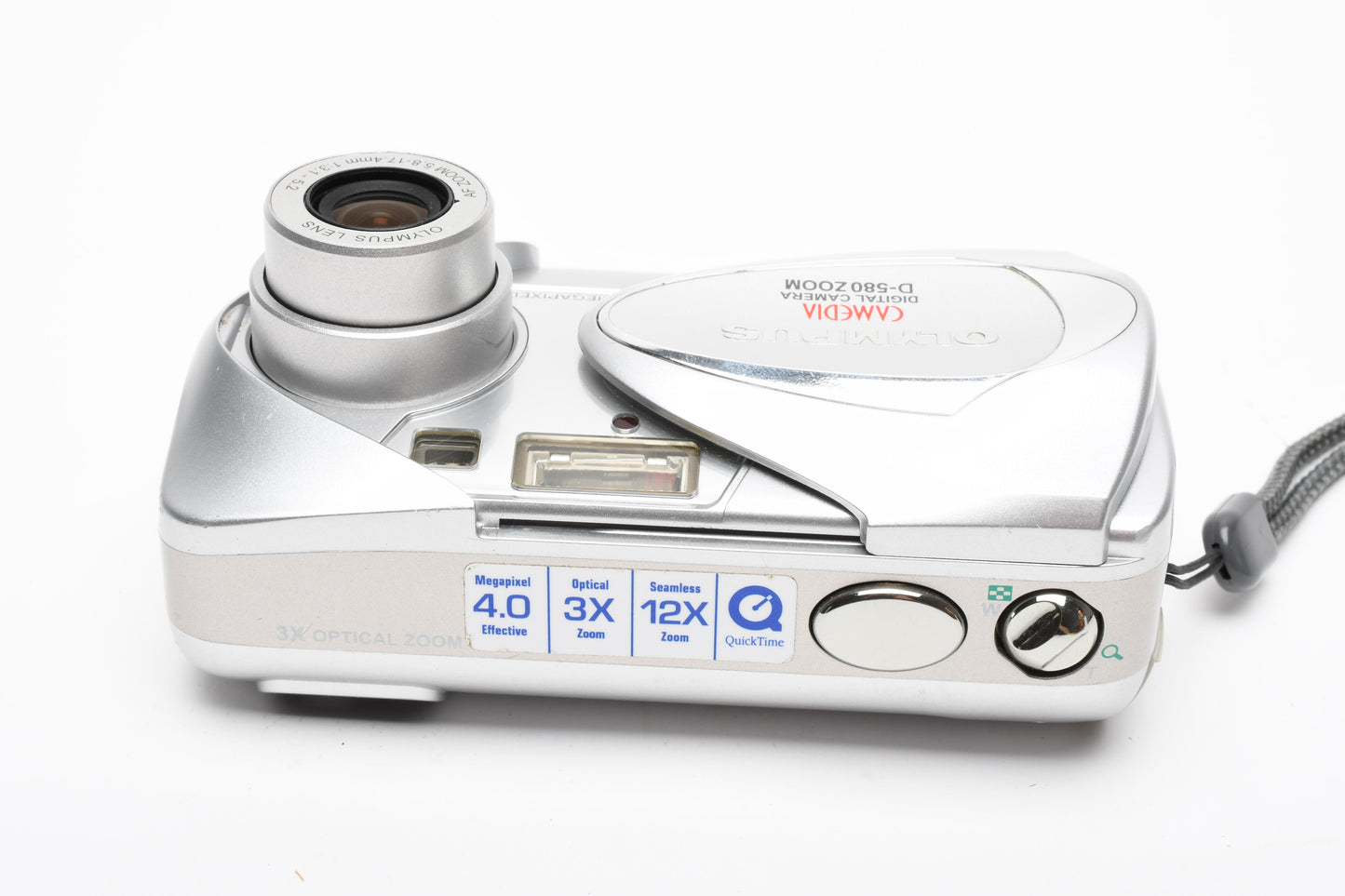 Olympus Camedia D-580 4MP Digital Point&Shoot camera +128MB card, Tested, Great!
