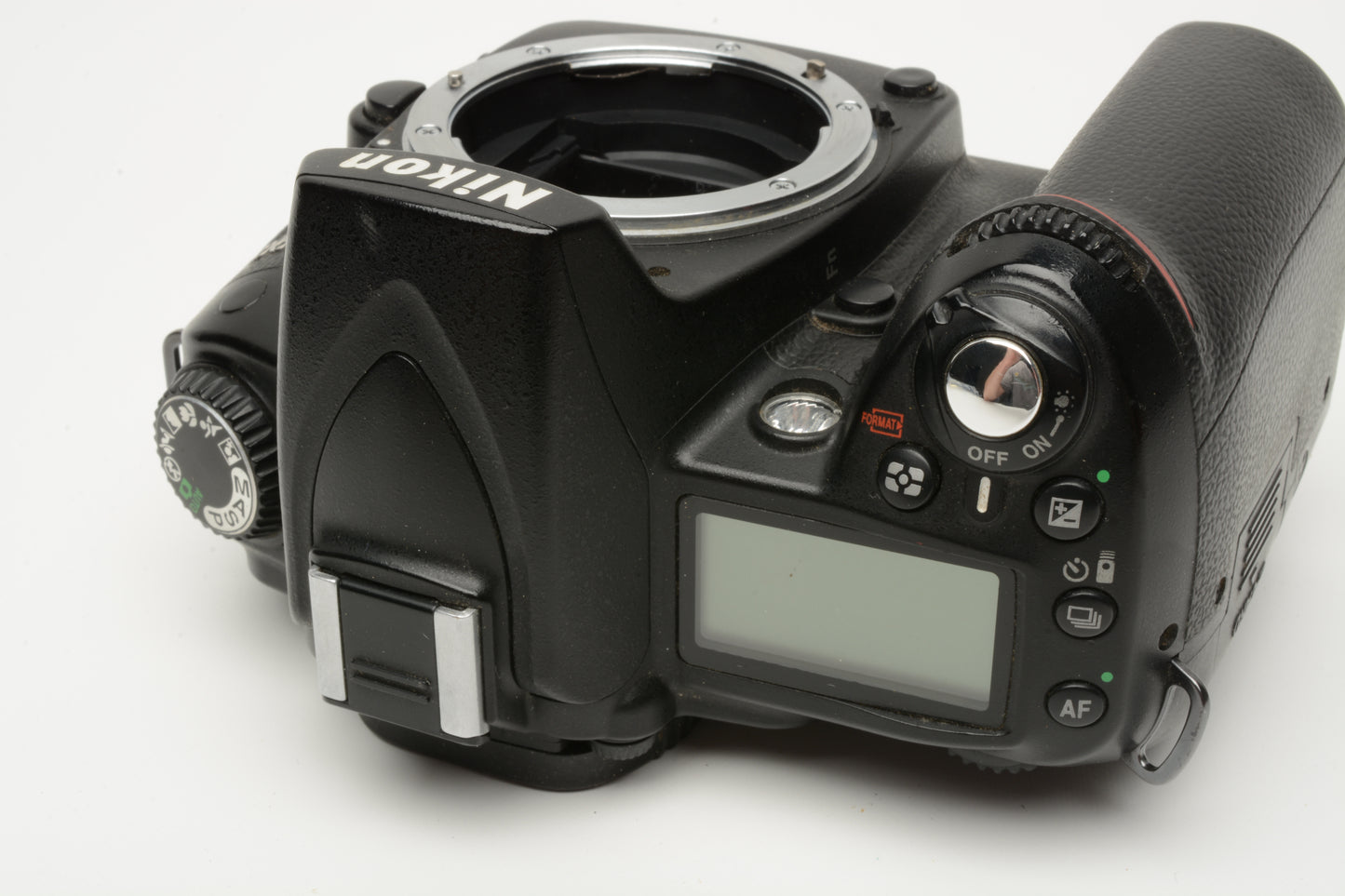 Nikon D90 DSLR body, 2X batts, charger, LCD cover, 29K Acts, works great