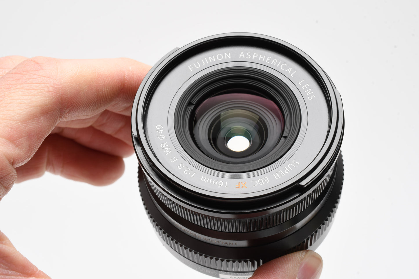 Fujifilm Super EBC XF 16mm f2.8 R WR Aspherical lens, X Mount + Hood, Mint-
