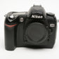 Nikon D70 DSLR body w/batt, charger, strap, Only 2628 Acts!!