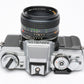 Minolta XG-M 35mm SLR w/50mm f1.7 lens, strap, cap, manual, New seals, tested