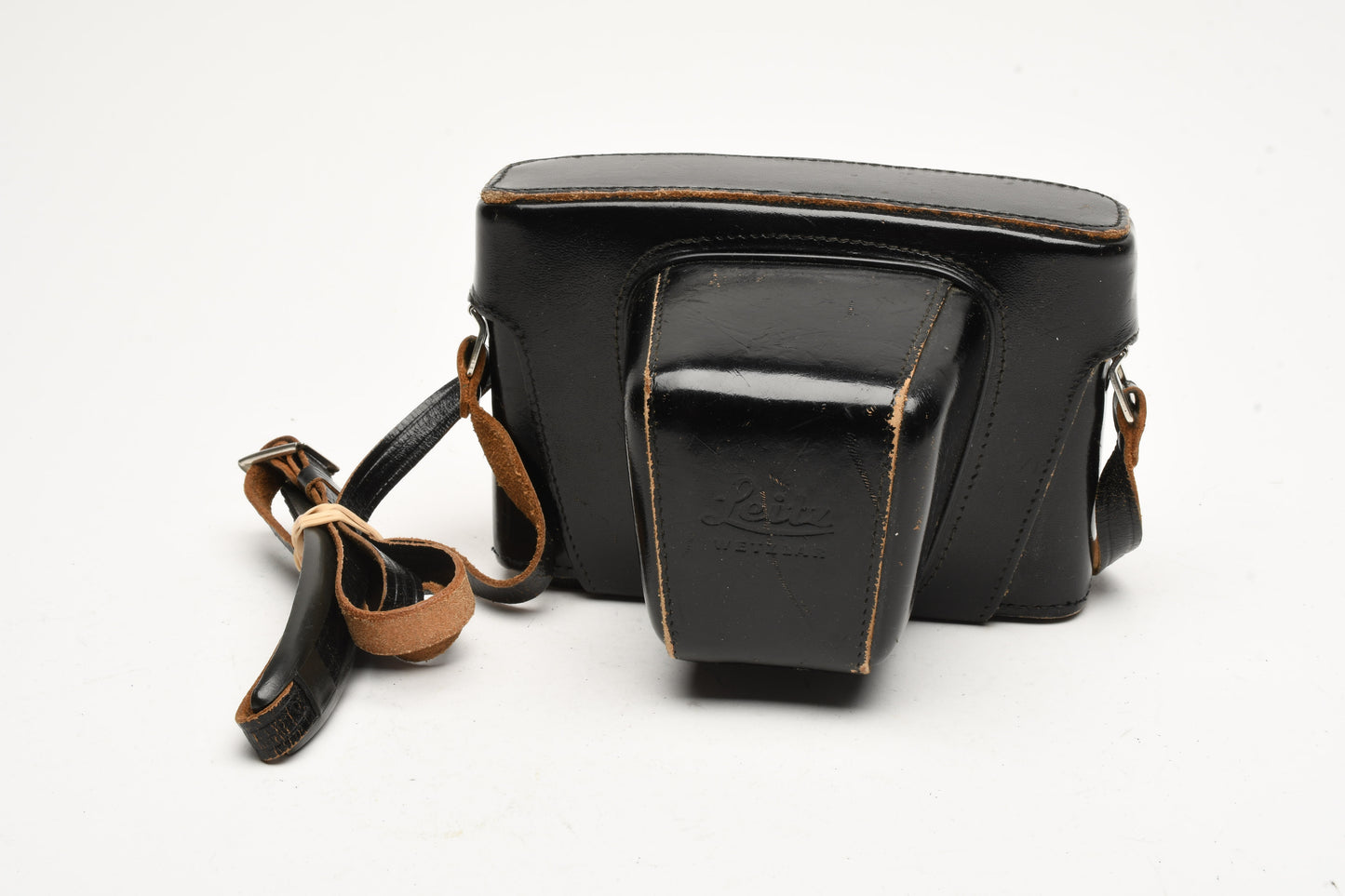 Leica Leitz M4 black eveready leather case, Nice & Clean, w/strap