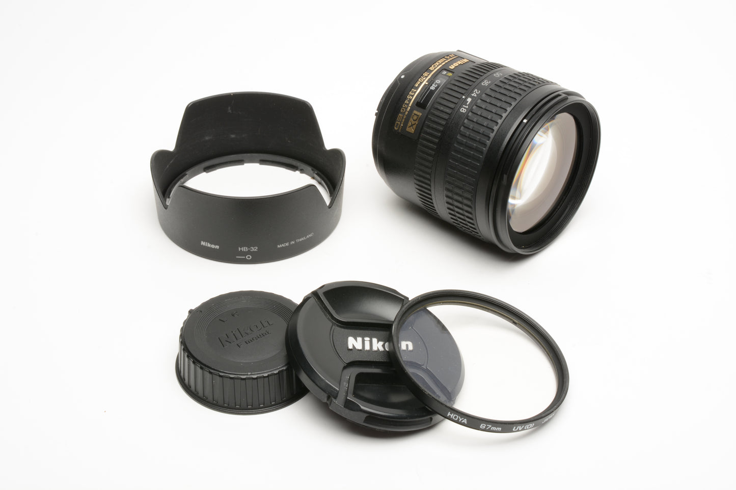 Nikon AF-S Nikkor 18-70mm f3.5-4.5G ED DX IF w/caps, hood, UV, works great