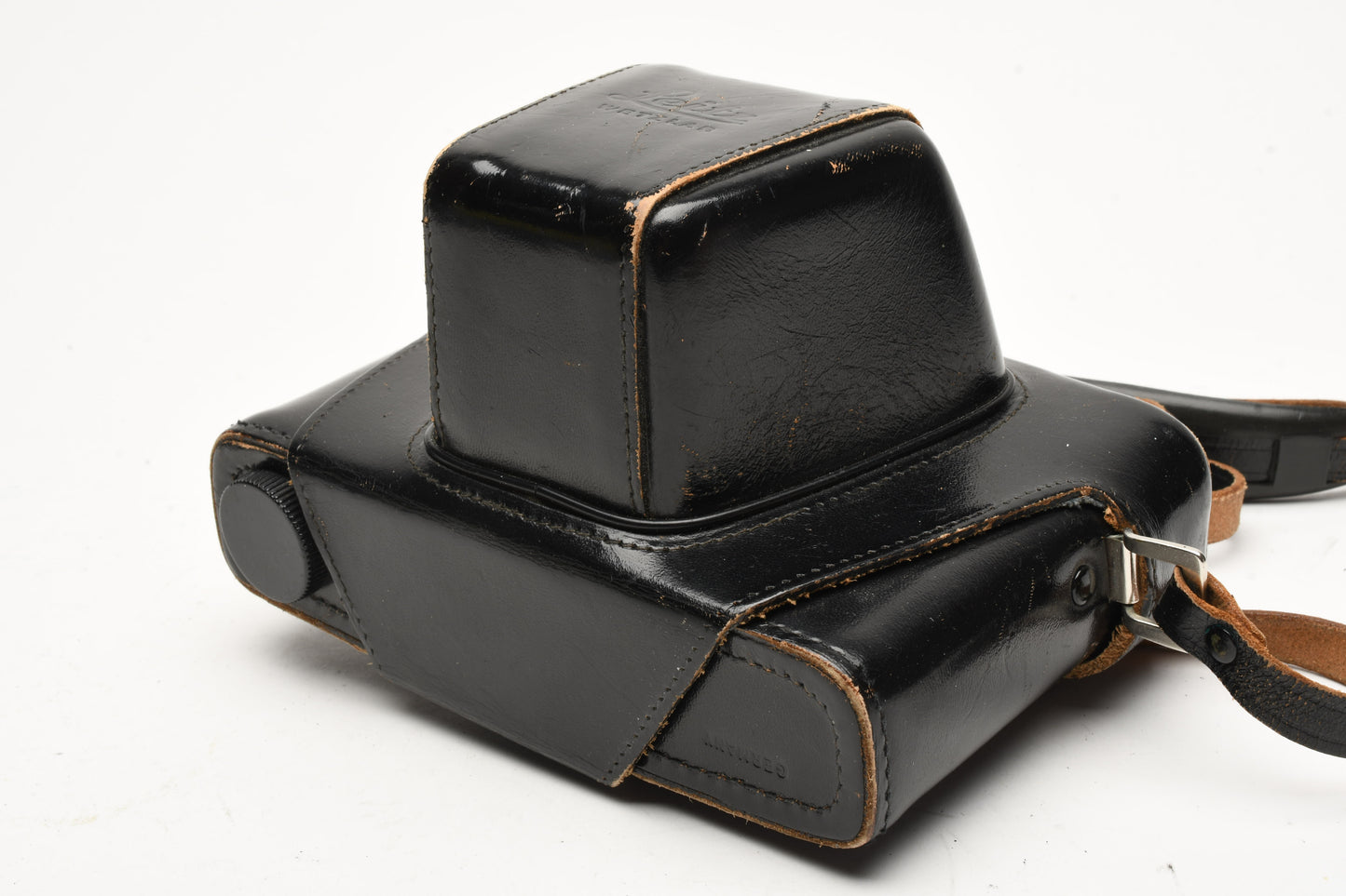 Leica Leitz M4 black eveready leather case, Nice & Clean, w/strap