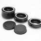 Vello AF Extension tube set of 3 for Nikon Mount (12 20 36mm) w/caps