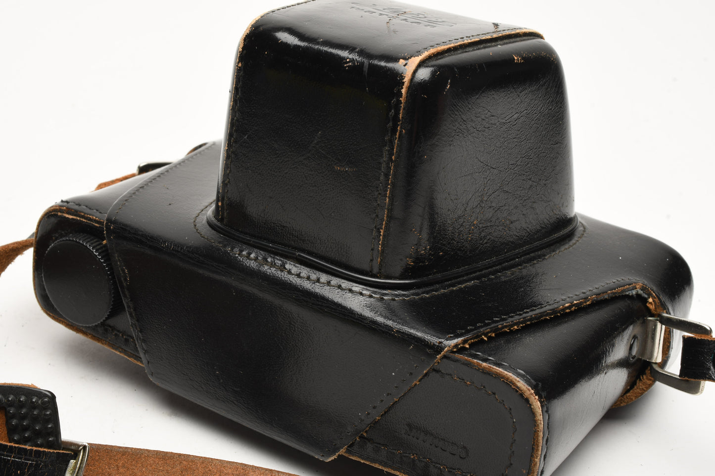 Leica Leitz M4 black eveready leather case, Nice & Clean, w/strap