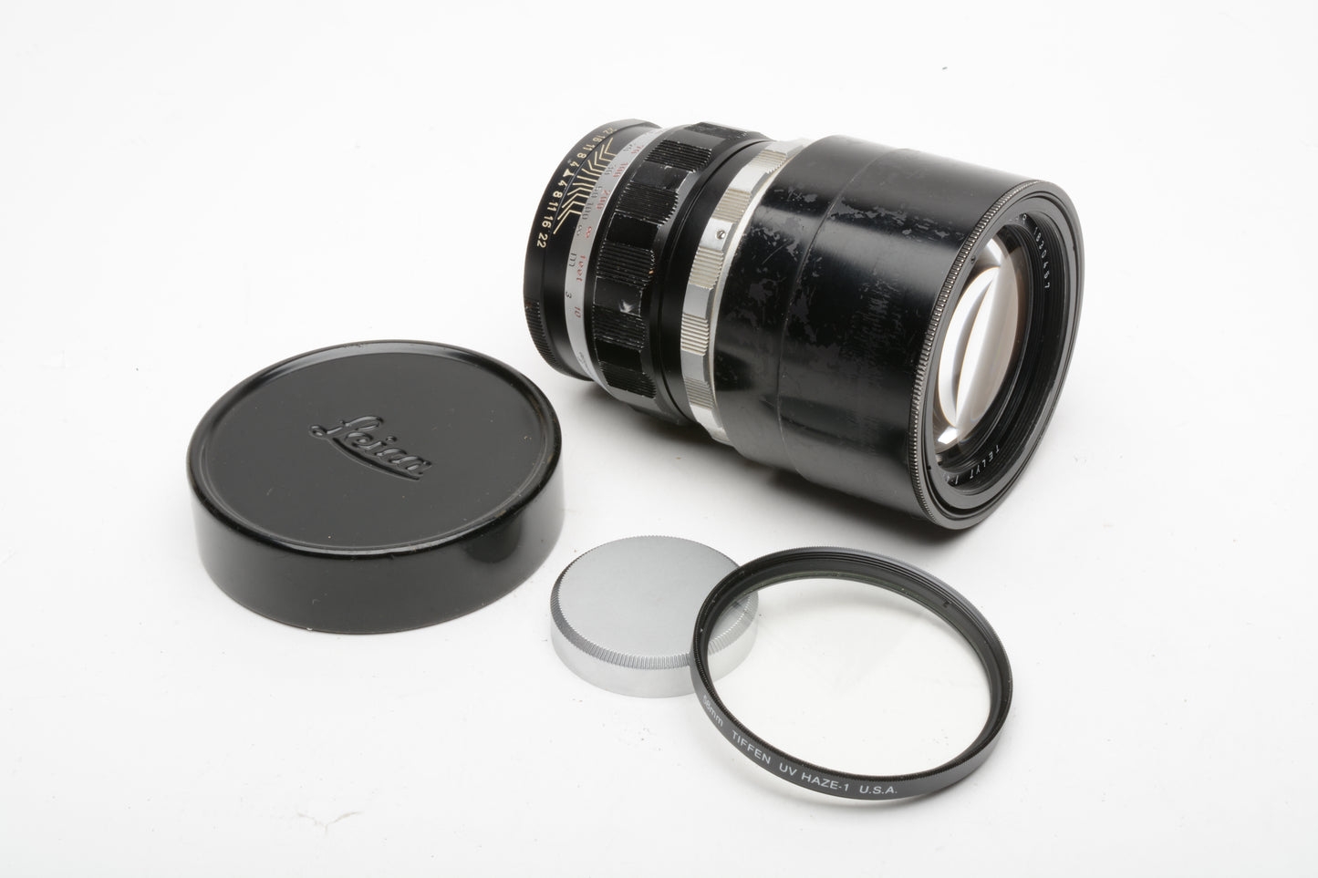 Leica Leitz Telyt 200mm F4 Prime Telephoto Lens for Visoflex + UV and caps