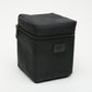 Sigma padded lens case ~5" tall, 4" square, very clean (Black)