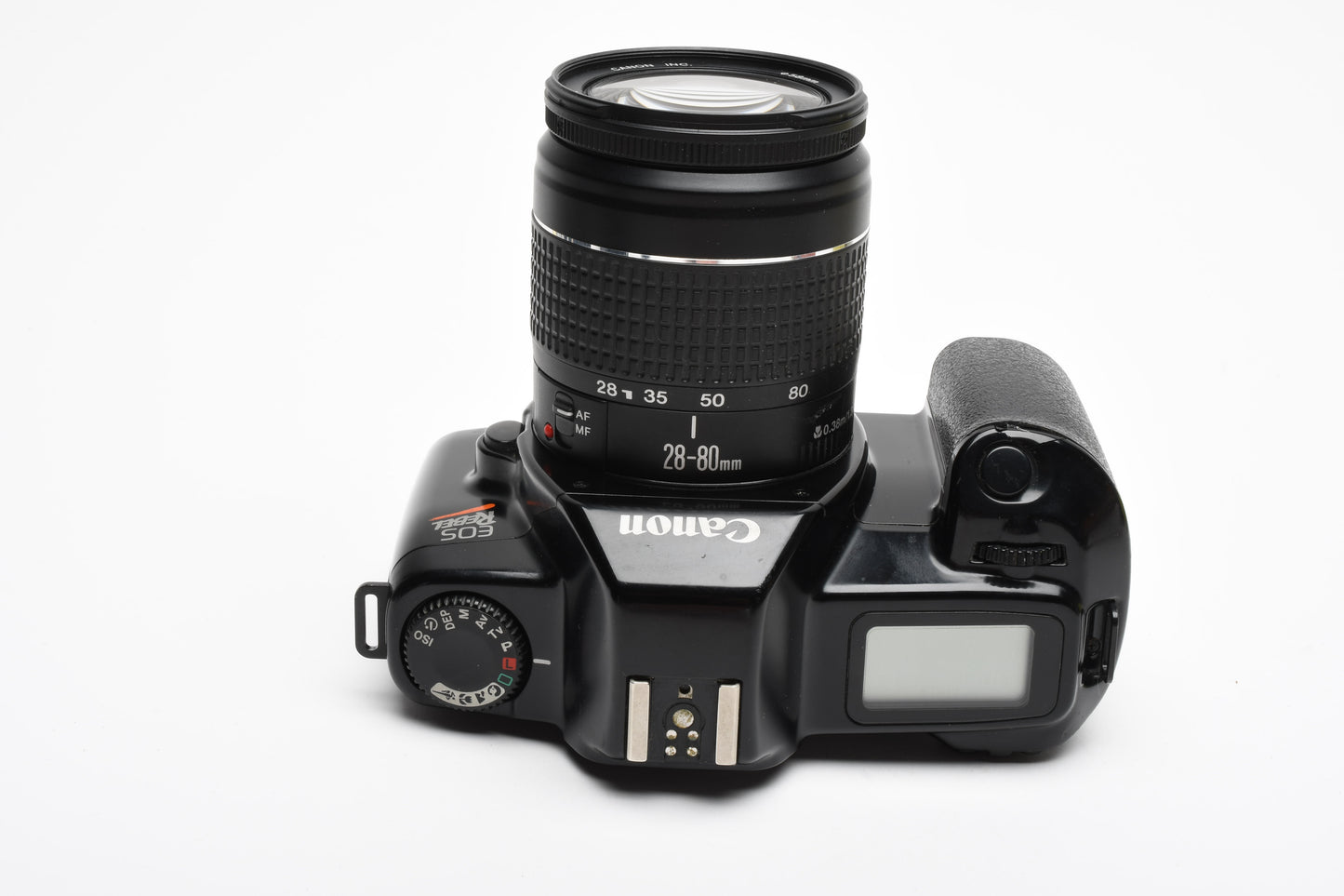 Canon EOS Rebel 35mm SLR EF 28-80mm F3.5-5.6 II, strap+manual, Great