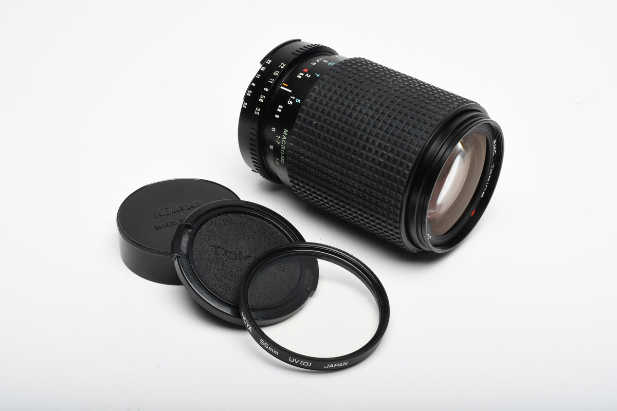 Tokina RMC 35-135mm f3.5-4.5 zoom lens for Nikon Ai-S, Caps, UV, Great