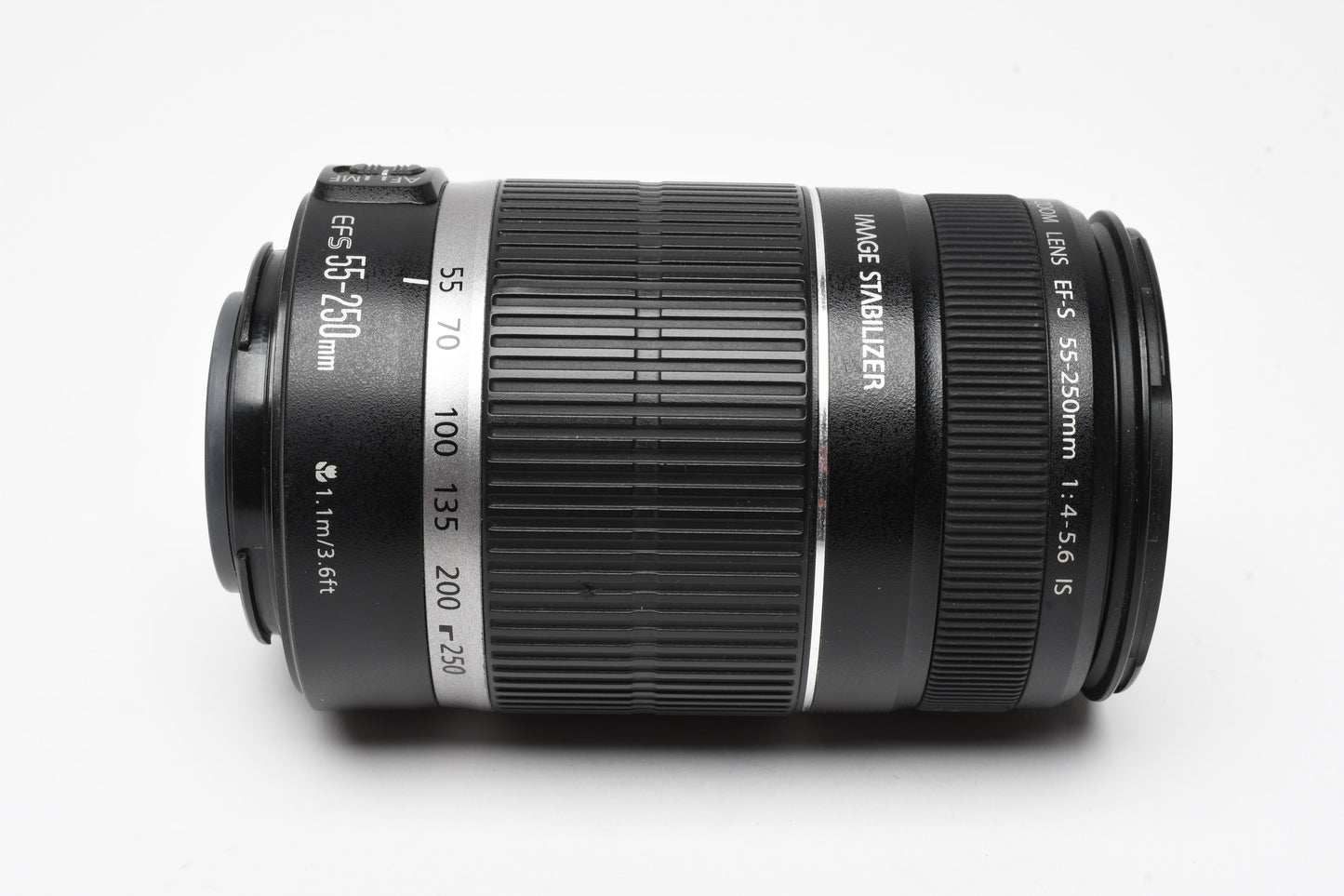 Canon EF-S 55-250mm f4-5.6 IS Zoom lens, w/Caps