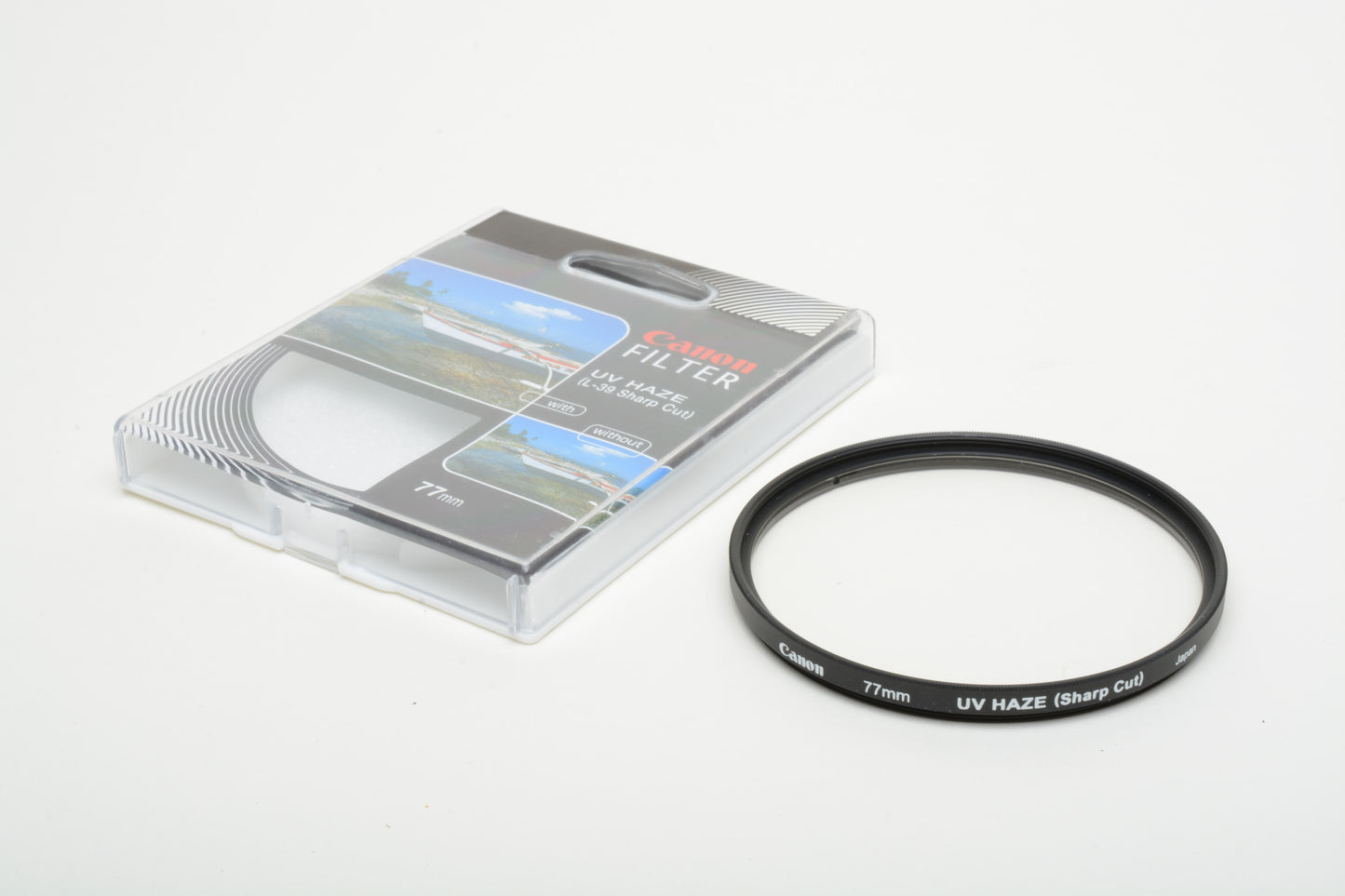 Canon L-39 Sharp Cut 77mm UV filter in jewel case