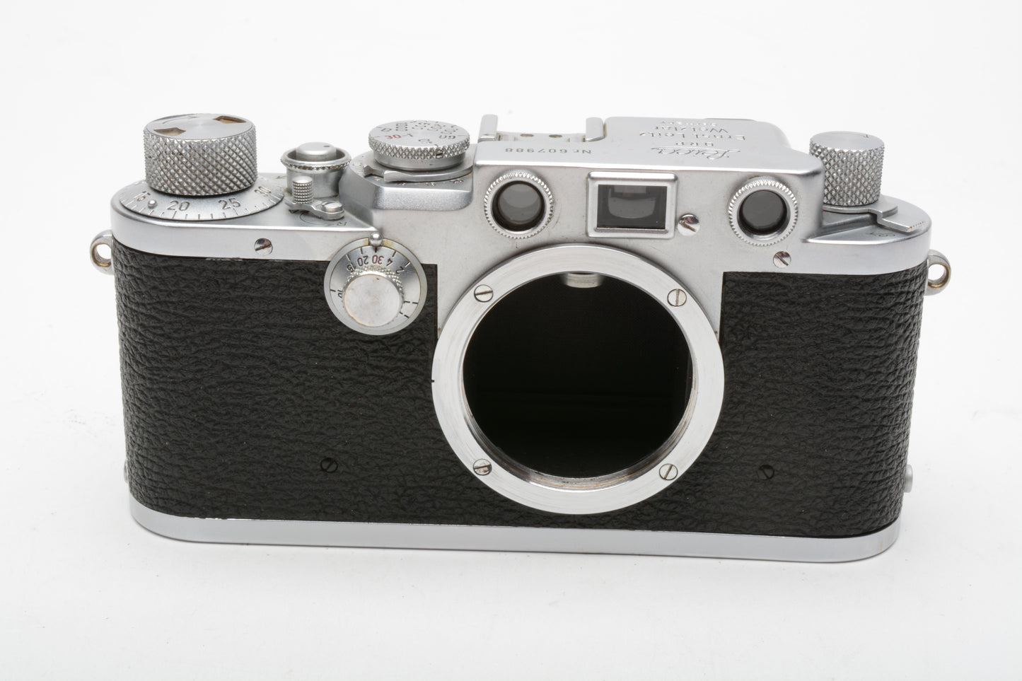 Leica IIIf Black Dial Rangefinder Film Camera Body, Tested, Great!  Clean