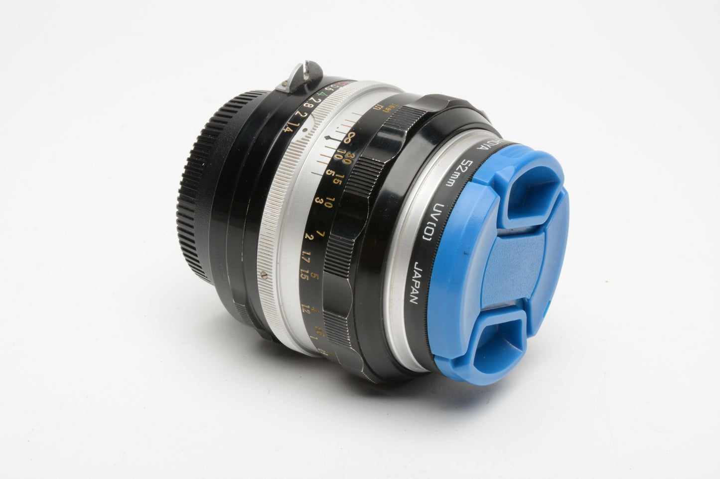 Nikon Nikkor-S 50mm F1.4 Prime lens, Non-AI Mount, UV+HN-5 metal lens hood