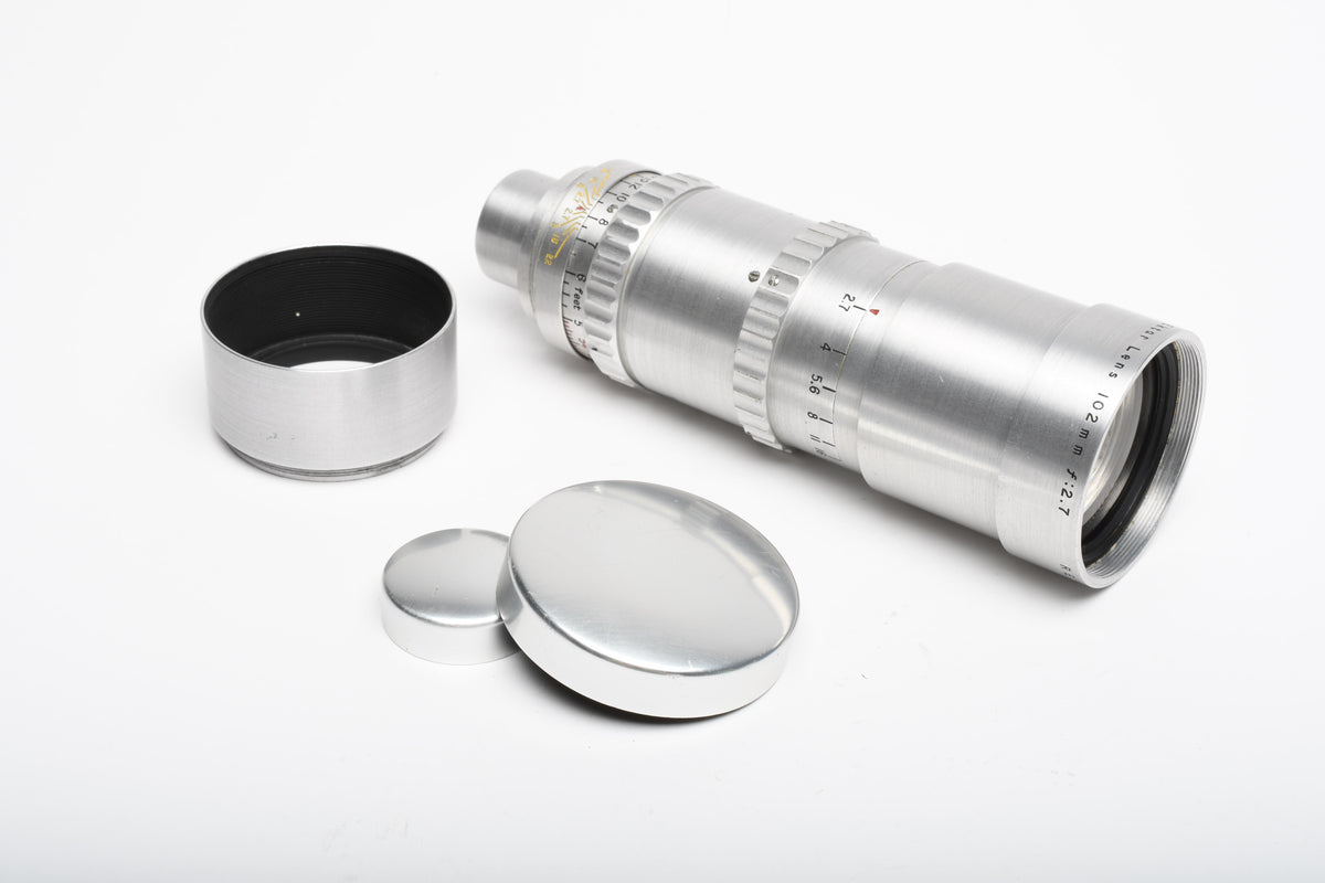 Kodak Cine Ektar 102mm f2.7 Cine Lens Type S Mount, Caps, Bargain