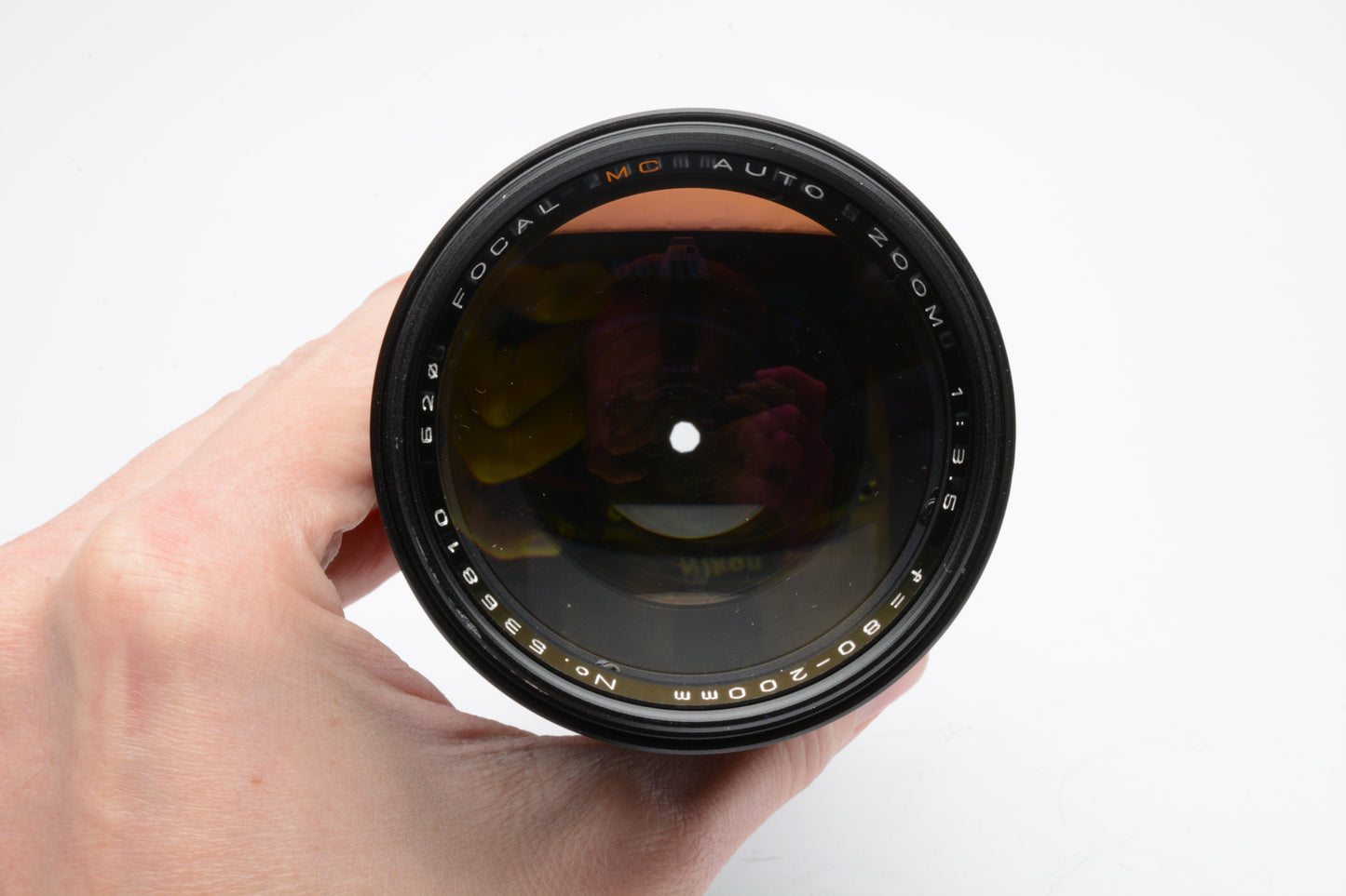 Focal MC 80-200mm f3.5 zoom lens, caps, Minolta MD mount