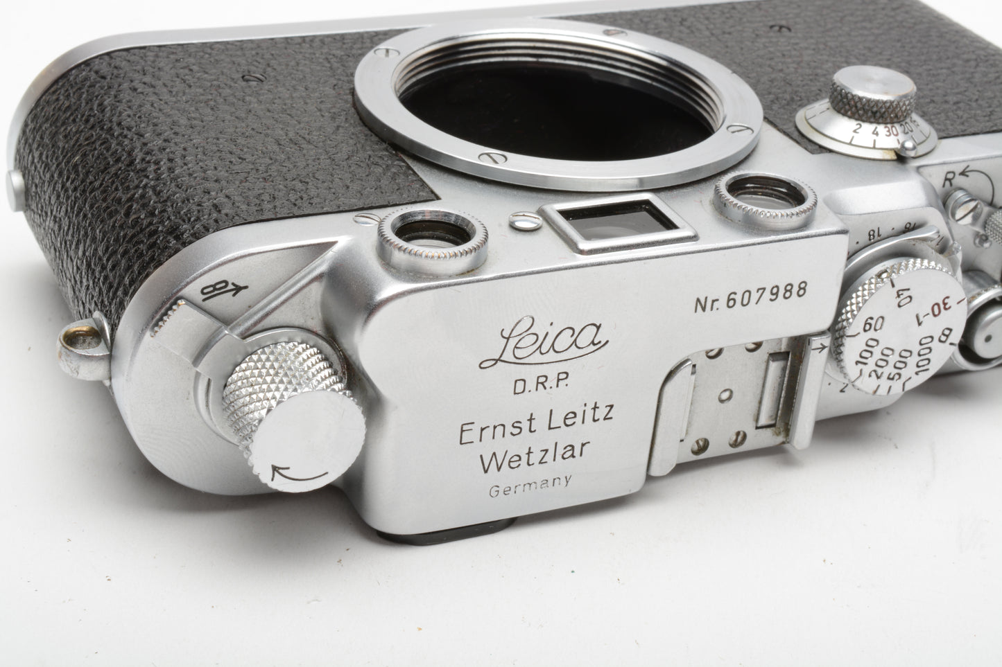 Leica IIIf Black Dial Rangefinder Film Camera Body, Tested, Great!  Clean