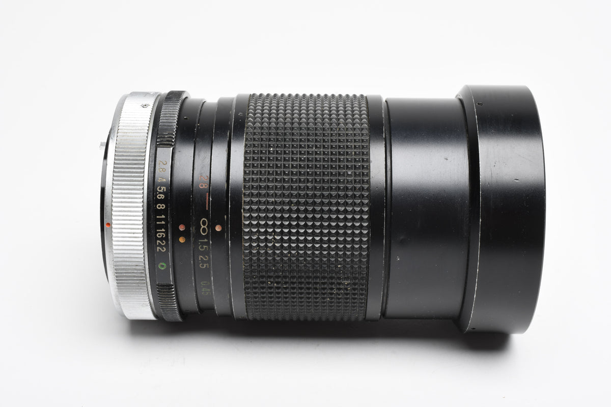 Vivitar 28-85mm f2.8-3.8 MC Zoom lens for Canon FD Mount, Caps, Good!