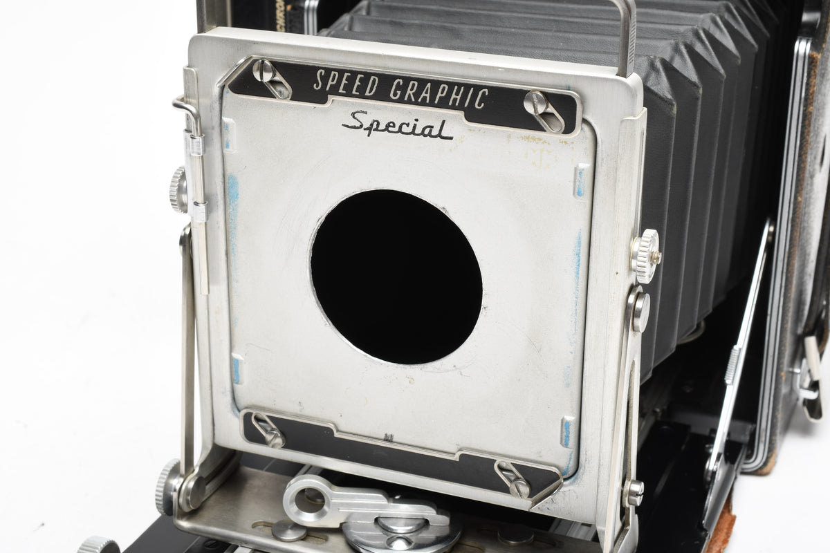 Graflex Speed Graphic 4x5 camera w/Lens board, Tested, Good!