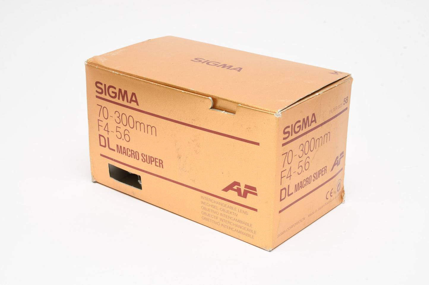 Sigma AF 70-300mm f4-5.6 DL Macro Super, Canon EF Mount, +Hood, Boxed