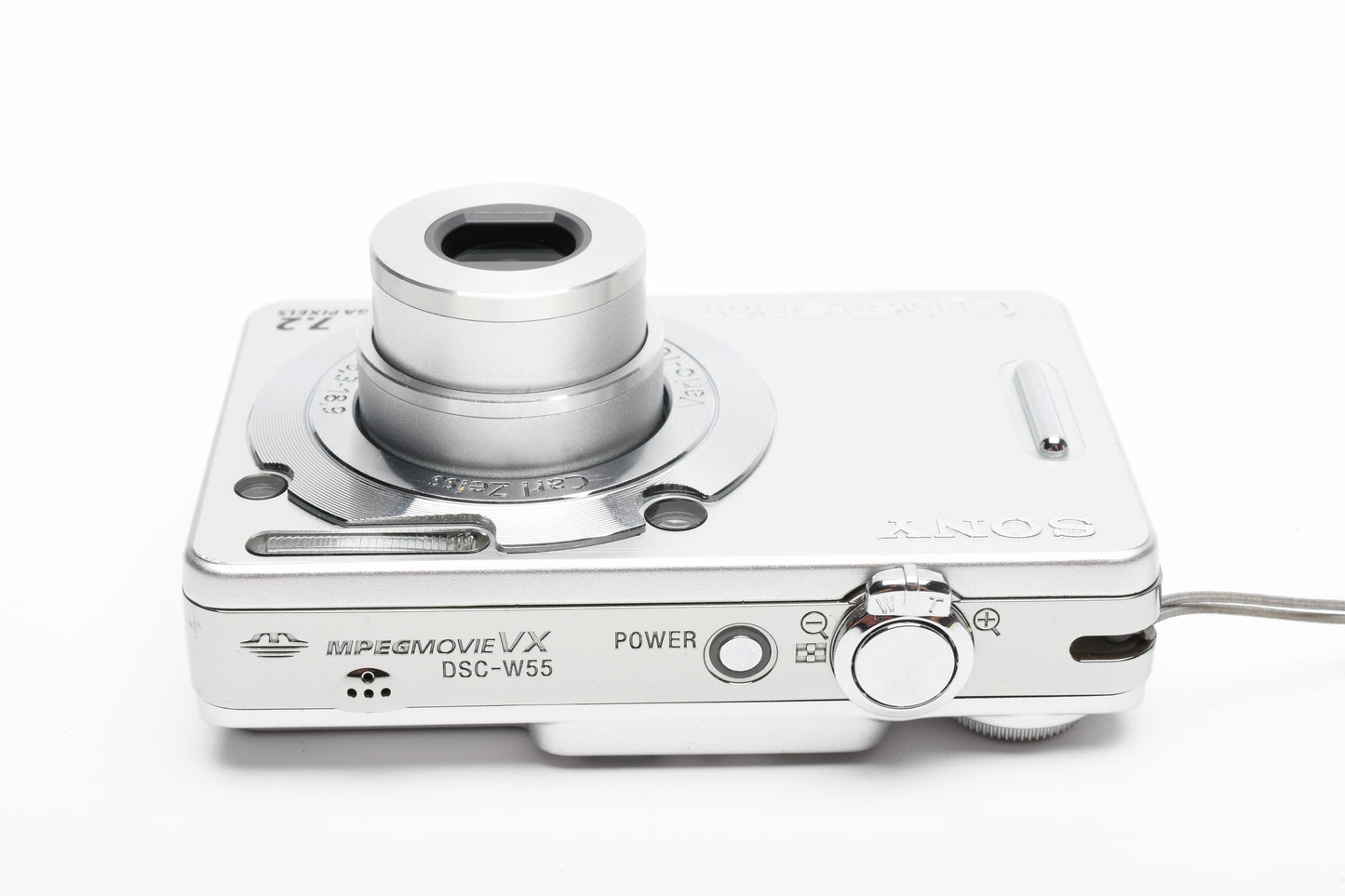 Sony DSC-W55 7.2MP Digital Point&Shoot camera, batt+charger+256MB card, Great!