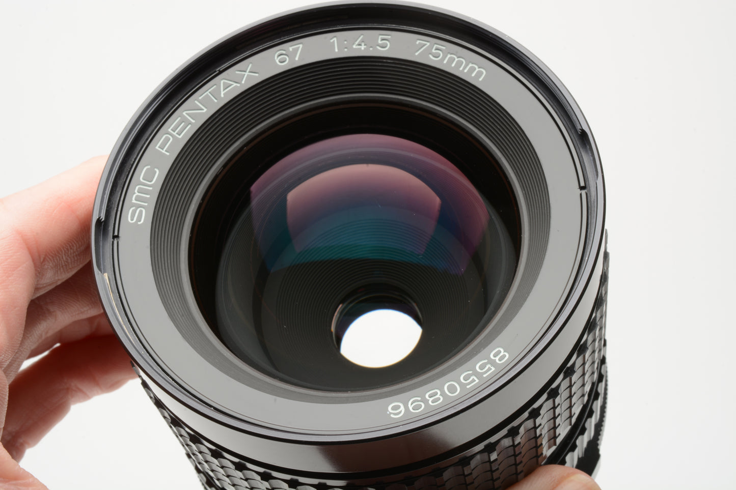 Pentax SMC 75mm f4.5 lens for Pentax 67, Latest version, caps, UV, Nice
