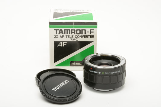 Tamron 2X Mx-AF BBAR MC7 2X Teleconverter for Maxxum/Sony A mount, box+caps