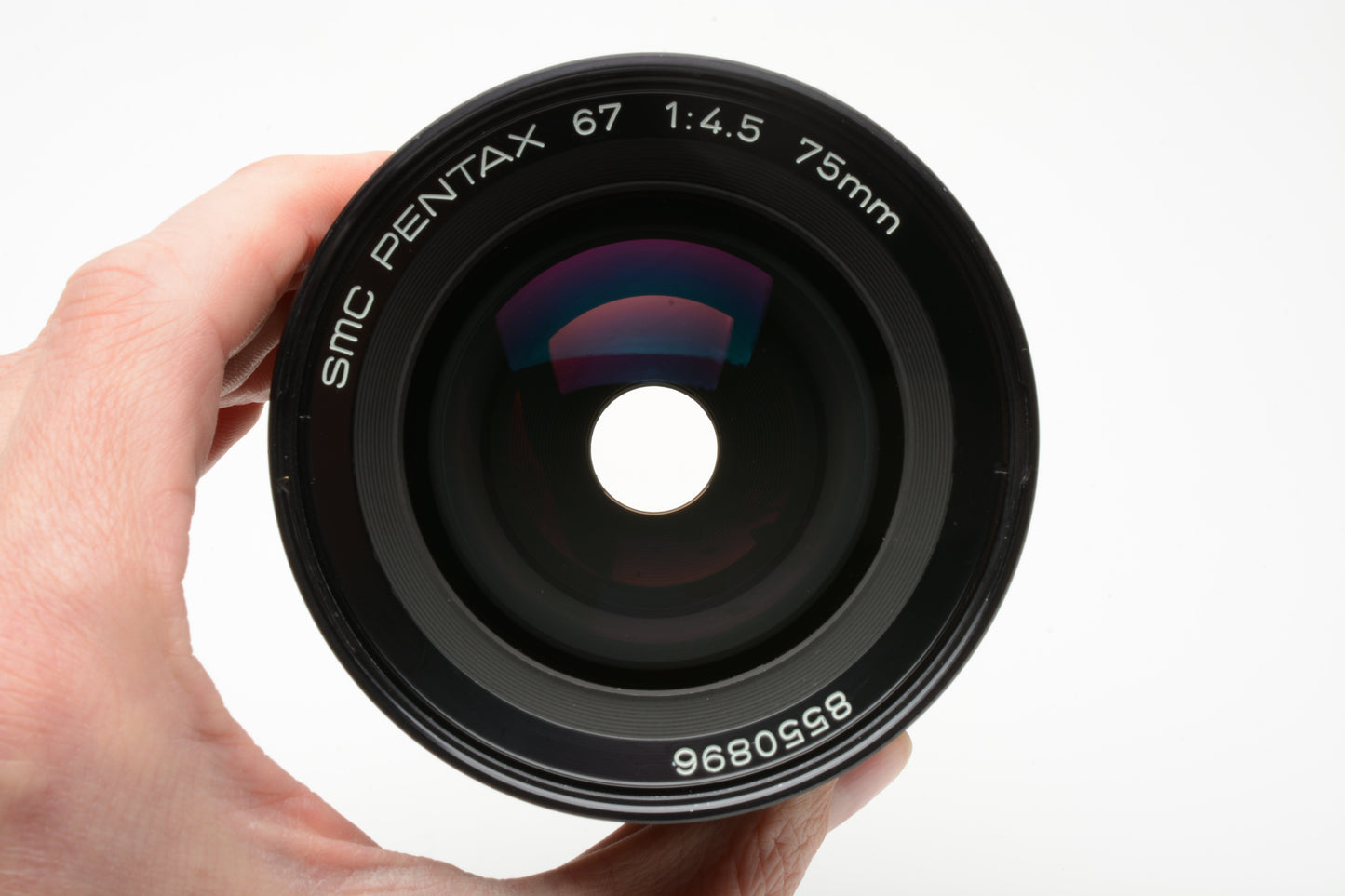 Pentax SMC 75mm f4.5 lens for Pentax 67, Latest version, caps, UV, Nice
