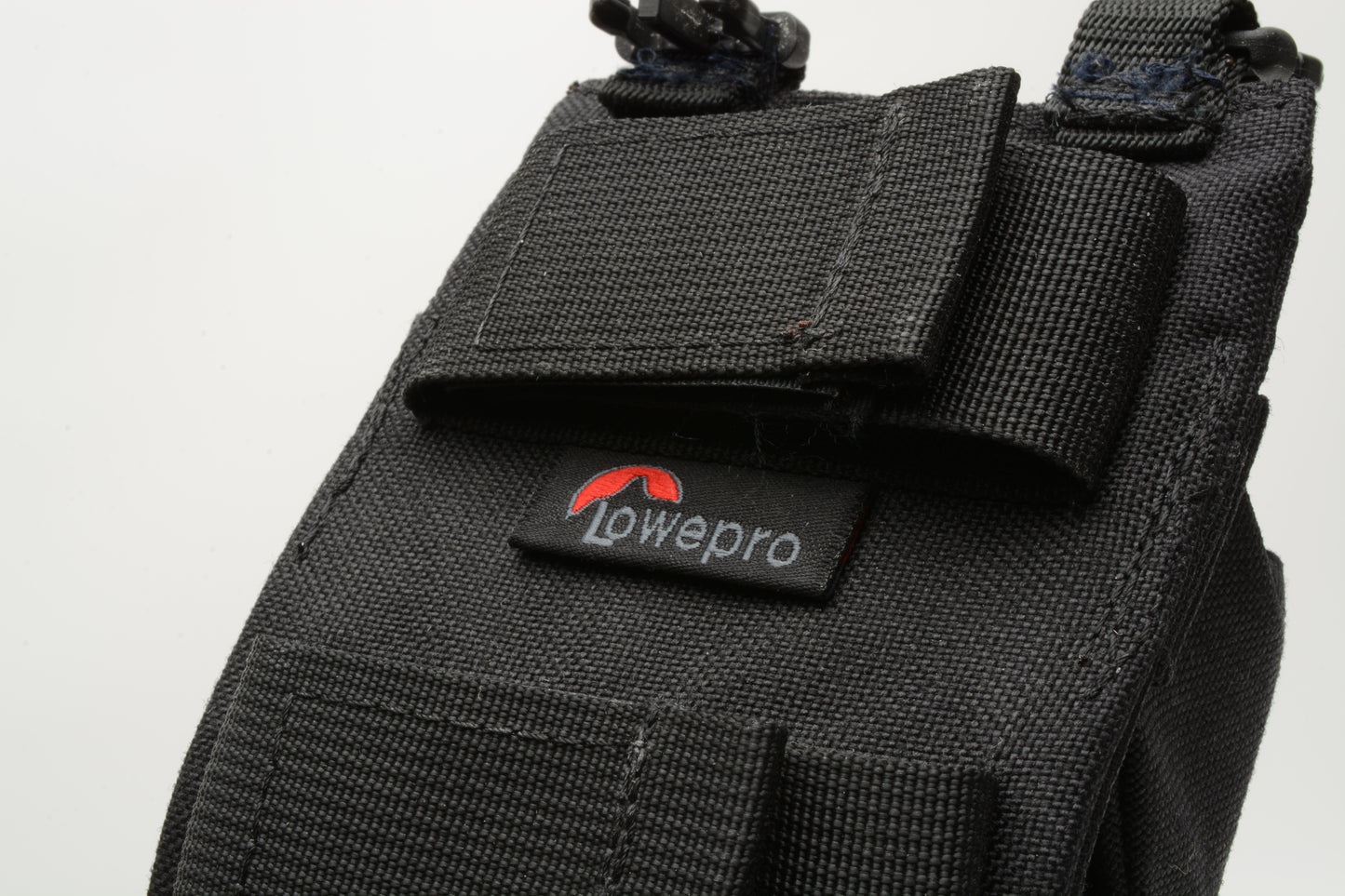 Lowepro tripod leg holster, nice & clean, double back straps + clips