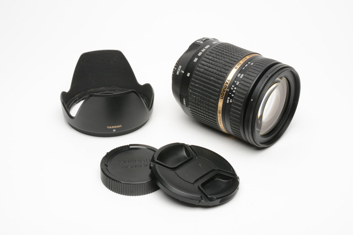 Tamron AF 18-270mm f3.5-6.3 Di II VC B003 Nikon AF Mount, Caps, Hood