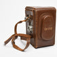 Dejur TLR 120 camera w/85mm f3.5 lens, case+strap, works! tested
