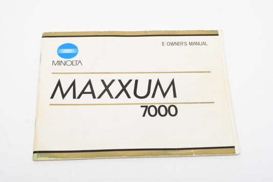 Minolta Maxxum 7000 Instructions manual, Good, Complete